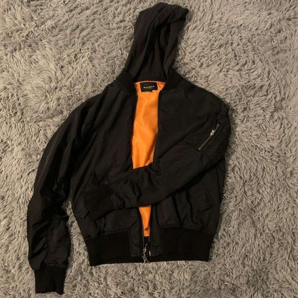 Pacsun hooded bomber jacket